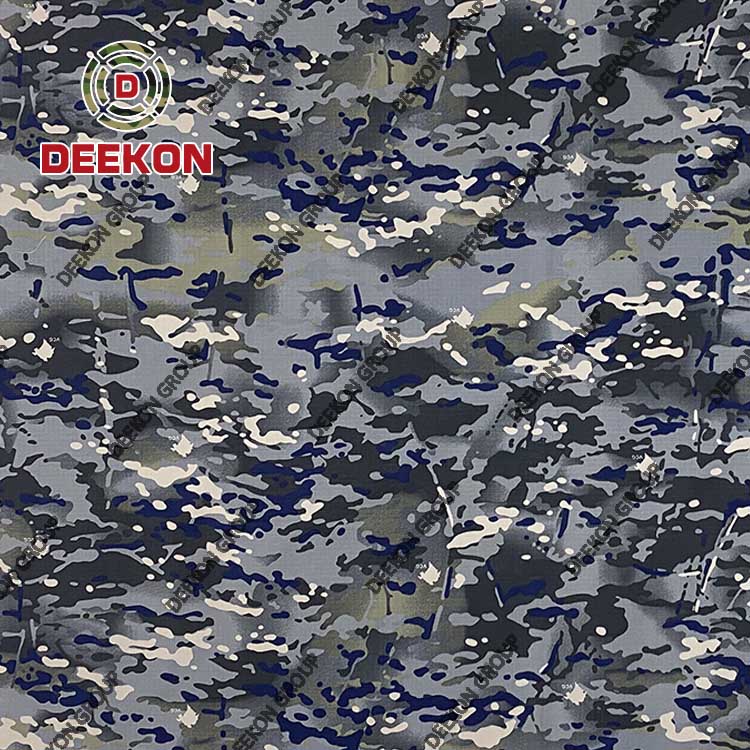 Republic of Montenegro Blue and Gray MC-Military Camo Fabric