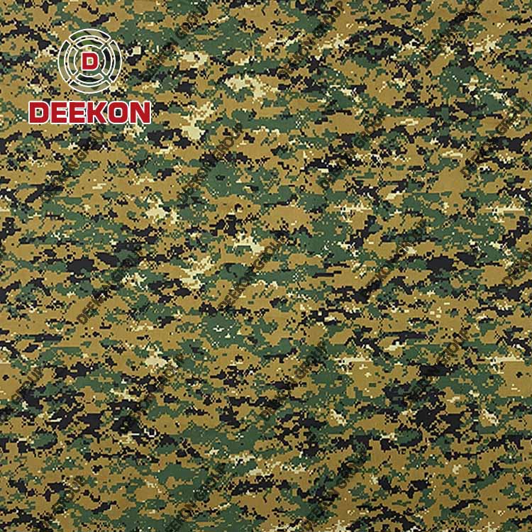 CVC 60/40 Twill Woodland Camo Fabric