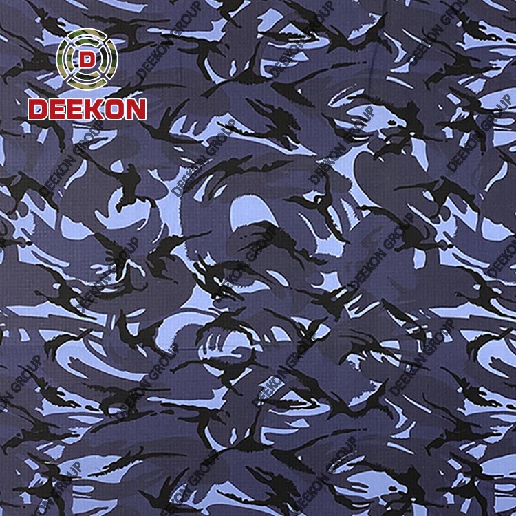 CVC 65/35 Ripstop Blue British DPM Camo Fabric